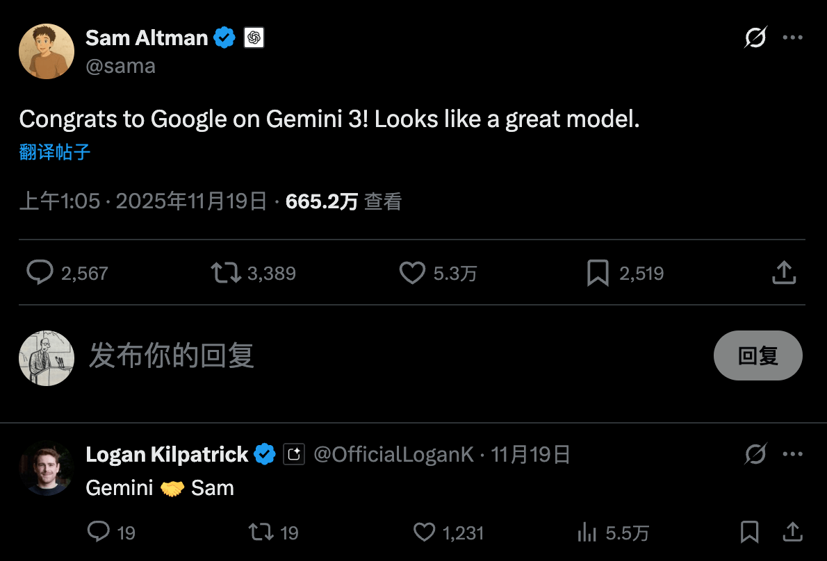 Sam Altman X Comment